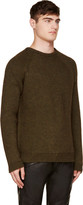 Thumbnail for your product : BLK DNM Green Alpaca Melange Knit Sweater