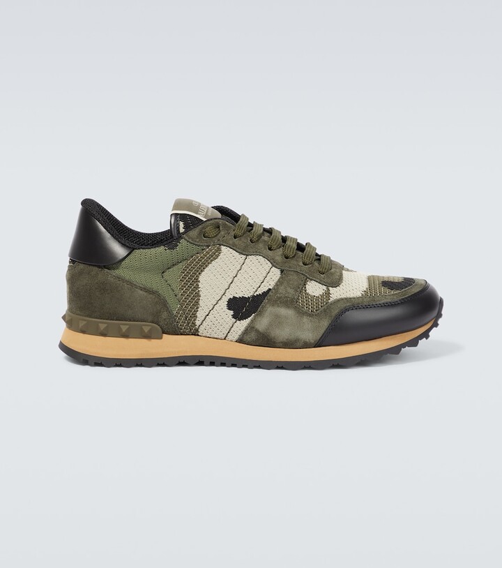 Valentino Garavani Rockrunner camouflage low-top sneakers