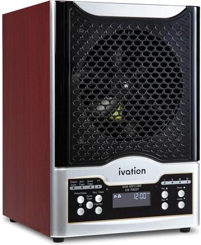 TUKO Ivation 5-in-1 HEPA Air Purifier & Ozone Generator W/Digital Display Timer and Remote, Ionizer & Deodorizer 3,700 Sq/Ft HEPA, Carbon and...