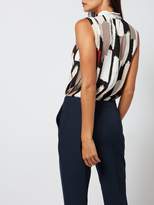 Thumbnail for your product : Linea Yana tie neck sleeveless blouse