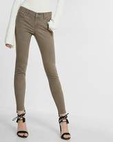 Thumbnail for your product : Express Mid Rise Split Hem Stretch Ankle Leggings