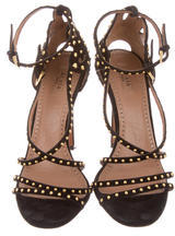 Alaia Studded Ankle-Strap Sandals