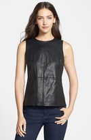 Thumbnail for your product : Eileen Fisher The Fisher Project Sleeveless Leather Top
