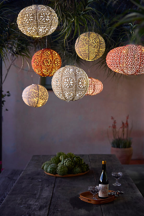 Floral Lace Solar Lantern