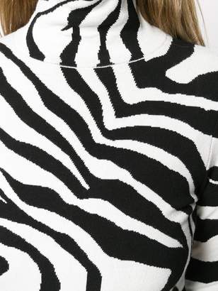 Just Cavalli zebra roll neck jumper