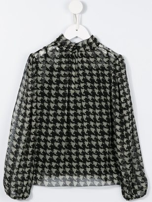 Dolce & Gabbana Kids houndstooth check blouse