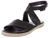 Thumbnail for your product : Diane von Furstenberg Leather Crossover Espadrilles