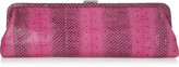 Thumbnail for your product : Michael Kors Snake-effect leather clutch