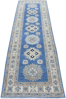 1800GETARUG One-of-a-Kind Hand-Knotted New Age Kazak Blue 2'6\