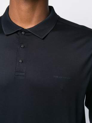Karl Lagerfeld Paris Logo Patch Polo Shirt