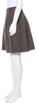 Marni Wool Plaid Skirt
