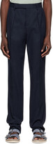Thumbnail for your product : Brunello Cucinelli Blue Cotton Trousers