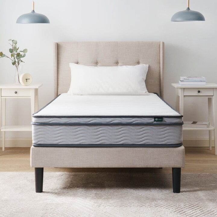 Zinus 8" Bonnell Innerspring Mattress with Euro Top, Twin