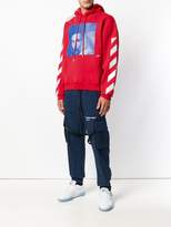 Thumbnail for your product : Off-White colour-block print hoodie