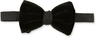 Emporio Armani Men's Soft Velvet Bow Tie, Black