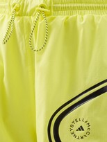 Thumbnail for your product : adidas by Stella McCartney Truepace Mesh-insert Recycled Fibre-blend Shorts - Neon Yellow