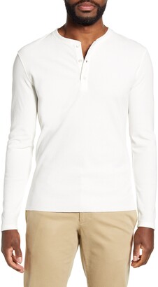 slim fit waffle henley