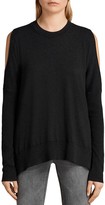 Thumbnail for your product : AllSaints Reya Cold-Shoulder Sweater