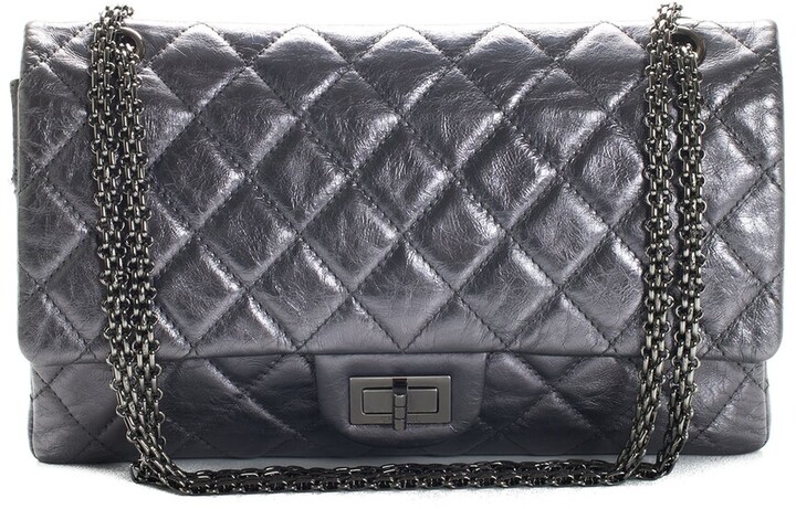 Chanel Pewter Leather Reissue 2.55 Double Flap Bag,Nwt (Authentic