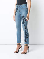 Thumbnail for your product : Jonathan Simkhai embroidered slim-fit jeans