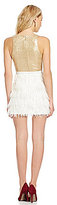 Thumbnail for your product : Sugar Lips Sugarlips Belle Sequined Feather Dress