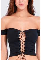 Thumbnail for your product : Select Fashion Fashion Women's Corset Bardot Top Lace Tops - size 10