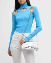 Thumbnail for your product : Rebecca Minkoff Lou Croc-Embossed Leather Crossbody Bag