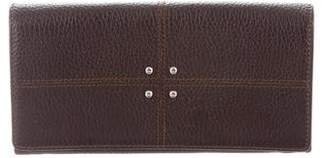 Tod's Grained Leather Flap Wallet
