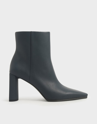 Charles & Keith Blade Heel Ankle Boots