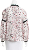 Thumbnail for your product : Ulla Johnson Floral Silk Blouse w/ Tags