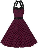 Thumbnail for your product : Dressystar Vintage Polka Dot Retro Cocktail Prom Dresses 50's 64's Rockabilly Bandage XL