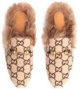 Thumbnail for your product : Gucci monogram Princetown slippers
