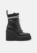 Thumbnail for your product : Sacai Platform Lace-Up Boots Black