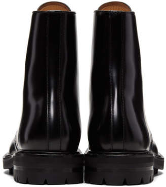Alexander McQueen Black Combat Boots