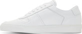 Thumbnail for your product : Common Projects White Leather Basketball Sneakers