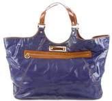 Thumbnail for your product : Tory Burch Leather-Trimmed Large Tote