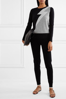 Thumbnail for your product : Madeleine Thompson Eros Metallic Intarsia Cashmere Sweater - Black