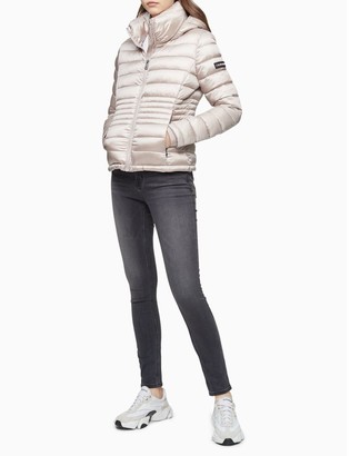 calvin klein light short puffer