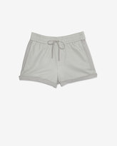 Thumbnail for your product : Intermix Helmut Lang Leather Blend Drawstring Shorts
