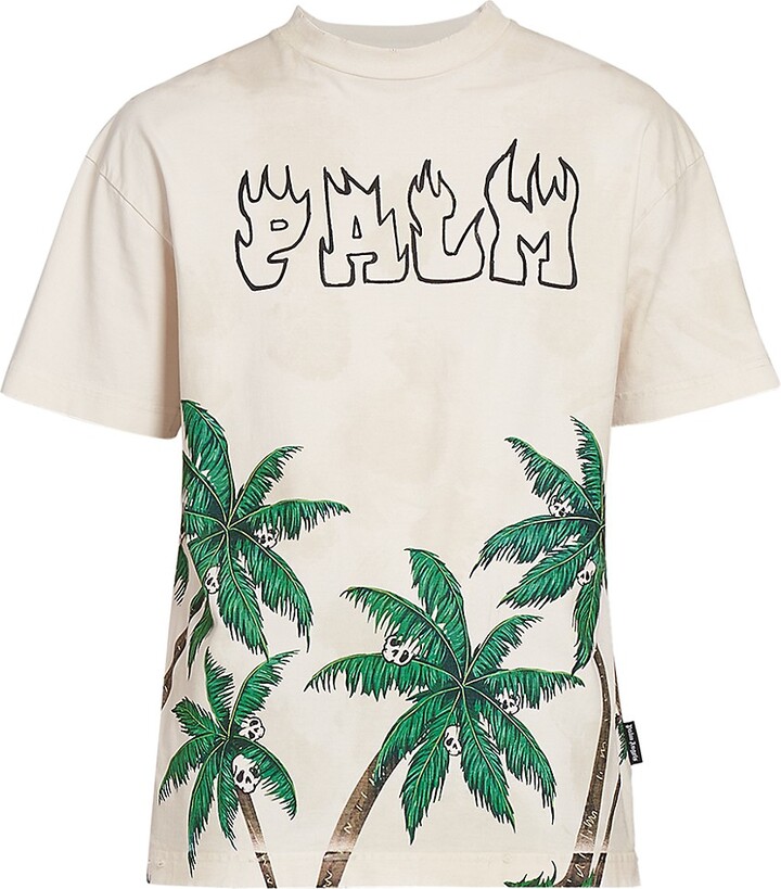 ★Palm Angels★ Palm Tree Sketch Classic Short Sleeve T-Shir 20135299_50424670_322.jpg