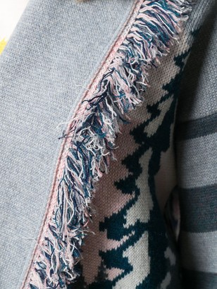 Alanui Landscape Pattern Knitted Cardigan