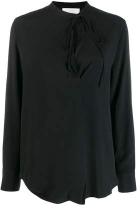 Incotex neck-tied blouse