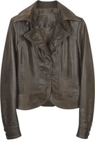Thumbnail for your product : Forzieri Brown Leather Two-Button Jacket