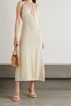 Cult Gaia Kingsley Open-back Linen-blend Maxi Dress