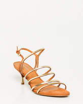 Thumbnail for your product : Le Château Brazilian-Made Metallic Leather Sandal