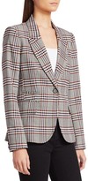 Thumbnail for your product : Derek Lam 10 Crosby One-Button Plaid Blazer