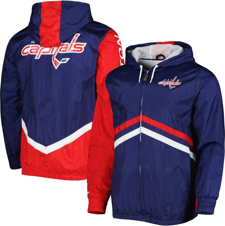Men's Philadelphia Phillies Mitchell & Ness Cardinal Highlight Reel  Windbreaker Half-Zip Hoodie Jacket