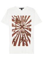 Thumbnail for your product : Marc by Marc Jacobs White printed cotton T-shirt