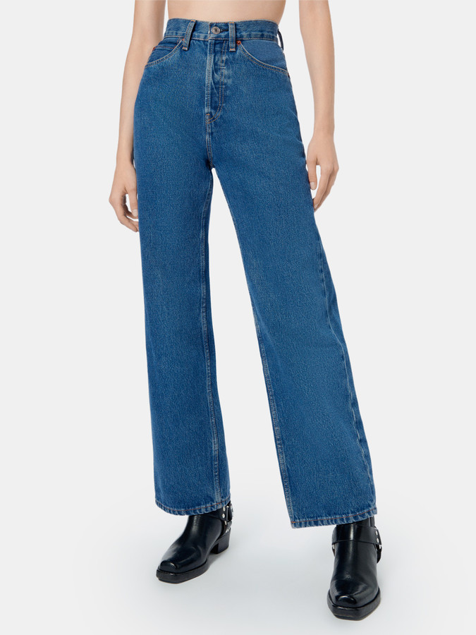 RE/DONE 30s Ladies High Rise Straight Leg Jeans - ShopStyle Relaxed Fit