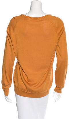 Dries Van Noten V-Neck Silk Blend Sweater